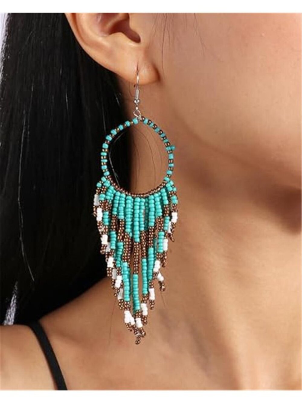 Boho Fringe Dangle Earrings